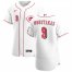 Cincinnati Reds #9 Mike Moustakas Mens Nike White Home 2020 Authentic Player MLB Jersey