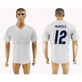 Real Madrid #12 Marcelo Marine Environmental Protection Home Soccer Club Jersey