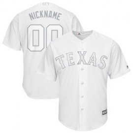 Texas Rangers Majestic 2019 Players Weekend Cool Base Roster Custom Jersey White