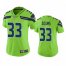 Seattle Seahawks #33 Jamal Adams Womens Green Color Rush Stitched Jersey
