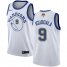 Nike Golden State Warriors #9 Andre Iguodala White Throwback 2022 NBA Finals Swingman Hardwood Classics Jersey Mens
