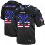 Nike Buffalo Bills #25 LeSean McCoy Black Mens Stitched NFL Elite USA Flag Fashion Jersey