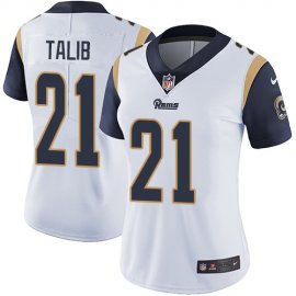 Nike Los Angeles Rams #21 Aqib Talib White Womens Stitched NFL Vapor Untouchable Limited Jersey
