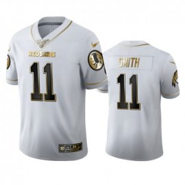Washington Football Team #11 Alex Smith Mens Nike White Golden Edition Vapor Limited NFL 100 Jersey