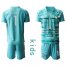 France #1 Lloris Light Blue Goalkeeper Kid Soccer Country Jersey