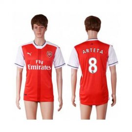 Arsenal #8 Arteta Home Soccer Club Jersey