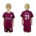 Manchester City #21 Silva Away Kid Soccer Club Jersey