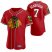 Chicago Blackhawks #7 Brent Seabrook Mens 2020 NHL x MLB Crossover Edition Baseball Jersey Red