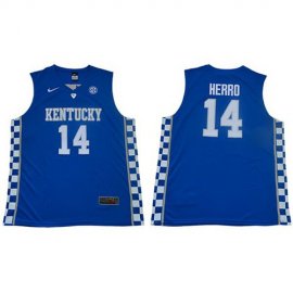 Wildcats #14 Tyler Herro Royal Blue Basketball Elite Stitched NCAA Jersey