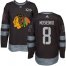 Adidas Chicago Blackhawks #8 Bill Mosienko Black 1917-2017 100th Anniversary Stitched NHL Jersey