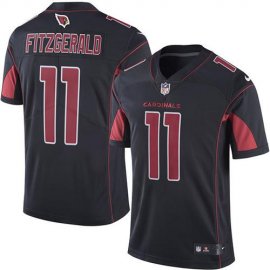 Nike Arizona Cardinals #11 Larry Fitzgerald Black Mens Stitched NFL Limited Rush Jersey