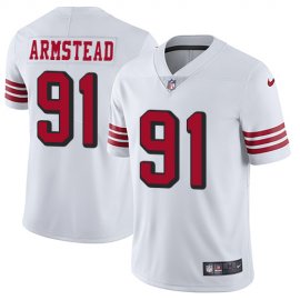 Nike San Francisco 49ers #91 Arik Armstead White Rush Mens Stitched NFL Vapor Untouchable Limited Jersey