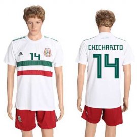 Mexico #14 Chicharito Away Soccer Country Jersey