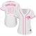 Toronto Blue Jays #20 Josh Donaldson White/Pink Fashion Womens Stitched MLB Jersey