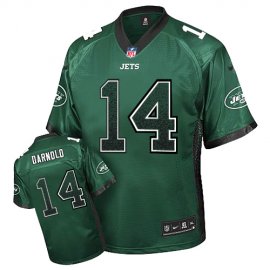 Nike New York Jets #14 Sam Darnold Green Team Color Mens Stitched NFL Elite Drift Fashion Jersey