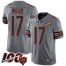 Nike Chicago Bears #17 Anthony Miller Silver Mens Stitched NFL Limited Inverted Legend 100th Season Jersey