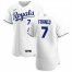 Kansas City Royals #7 Maikel Franco Mens Nike White Home 2020 Authentic Player MLB Jersey