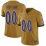 Nike Baltimore Ravens Customized Gold Mens Stitched NFL Limited Inverted Legend Jersey