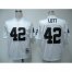 Mitchell & Ness Las Vegas Raiders #42 Ronnie Lott White Stitched Throwback NFL Jersey