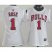 Cheap Women Chicago Bulls 1 Derrick Rose White Swingman Jersey