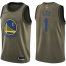 Nike Golden State Warriors #1 Damion Lee Green Salute to Service 2022 NBA Finals Swingman Jersey Mens