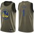 Nike Golden State Warriors #1 Damion Lee Green Salute to Service 2022 NBA Finals Swingman Jersey Mens