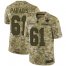 Nike Carolina Panthers #61 Matt Paradis Camo Mens Stitched NFL Limited 2018 Salute To Service Jersey