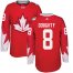 Team CA. #8 Drew Doughty Red 2016 World Cup Stitched NHL Jersey