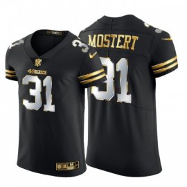San Francisco 49ers #31 Raheem Mostert Mens Nike Black Edition Vapor Untouchable Elite NFL Jersey