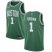Mens Nike Boston Celtics #1 Walter Brown Green NBA Swingman Icon Edition Jersey