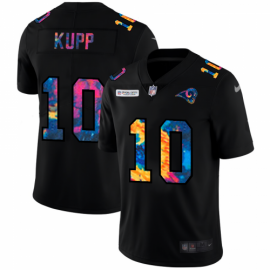 Los Angeles Rams #10 Cooper Kupp Mens Nike Multi-Color Black 2020 NFL Crucial Catch Vapor Untouchable Limited Jersey