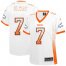 Nike Denver Broncos #7 John Elway White Womens Stitched NFL Elite Drift Fashion Jersey