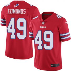 Nike Buffalo Bills #49 Tremaine Edmunds Red Mens Stitched NFL Limited Rush Jersey