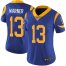 Nike Los Angeles Rams #13 Kurt Warner Royal Blue Alternate Womens Stitched NFL Vapor Untouchable Limited Jersey