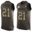 Nike New York Giants #21 Jabrill Peppers Green Mens Stitched NFL Limited Salute To Service Tank Top Jersey
