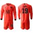 Paris Saint-Germain #19 Lass Red Jordan Long Sleeves Soccer Club Jersey