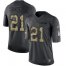 Nike Atlanta Falcons #21 Deion Sanders Black Mens Stitched NFL Limited 2016 Salute To Service Jersey