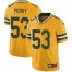 Nike Green Bay Packers #53 Nick Perry Yellow Mens Stitched NFL Limited Rush Jersey