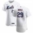 New York Mets #29 Brad Brach Mens Nike White Home 2020 Authentic Player MLB Jersey