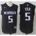 Sacramento Kings #5 DeAaron Fox Black Fashion Stitched NBA Jersey