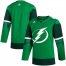 Tampa Bay Lightning Blank Mens Adidas 2020 St. Patricks Day Stitched NHL Jersey Green