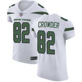 Nike New York Jets #82 Jamison Crowder White Mens Stitched NFL Vapor Untouchable Elite Jersey