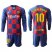 Barcelona #10 Ronaldinho Home Long Sleeves Soccer Club Jersey