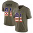Nike Atlanta Falcons #81 Hayden Hurst Olive/USA Flag Mens Stitched NFL Limited 2017 Salute To Service Jersey