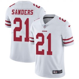 Nike San Francisco 49ers #21 Deion Sanders White Mens Stitched NFL Vapor Untouchable Limited Jersey