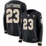 Nike New Orleans Saints #23 Marshon Lattimore Black Team Color Womens Stitched NFL Limited Therma Long Sleeve Jersey