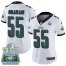 Nike Philadelphia Eagles #55 Brandon Graham White Super Bowl LII Champions Womens Stitched NFL Vapor Untouchable Limited Jersey