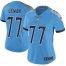 Nike Tennessee Titans #77 Taylor Lewan Light Blue Alternate Womens Stitched NFL Vapor Untouchable Limited Jersey