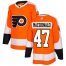 Adidas Philadelphia Flyers #47 Andrew MacDonald Orange Home Authentic Stitched Youth NHL Jersey