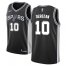 Mens Nike San Antonio Spurs #10 DeMar DeRozan Black NBA Swingman Icon Edition Jersey